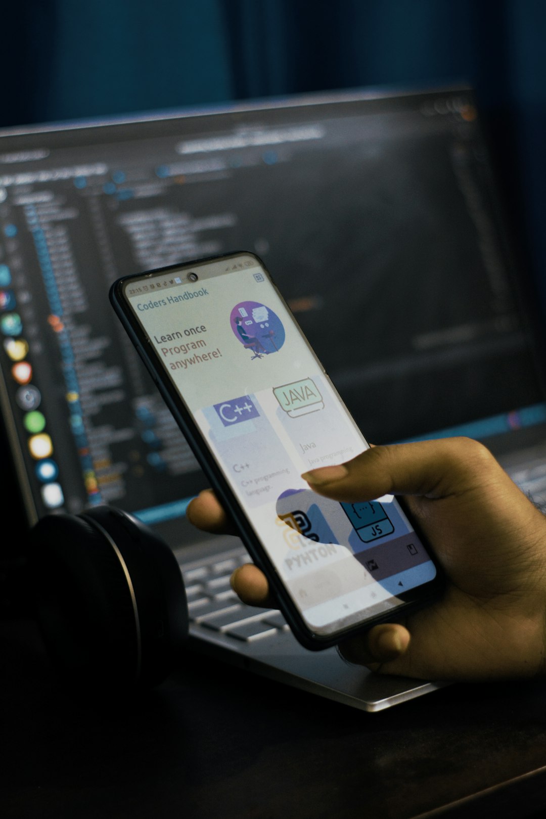 Mentor helping students with Python